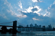 Angel cloud by the Brooklyn bridge